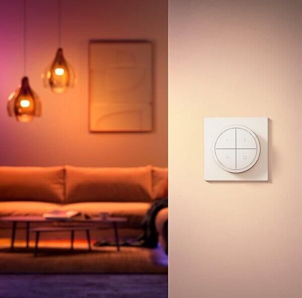 Philips HUE Smart Accessory 8719514440999 Tap dial switch ovládač biely vrátane batérie CR2032