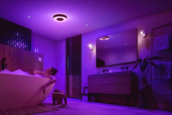 Philips HUE White and color ambiance 8719514452251 Xamento stropné svietidlo LED D381mm 33,5W/2350lm IP44 čierna bluetooth