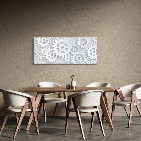 Obraz - Ozubené kolieska (120x50 cm)