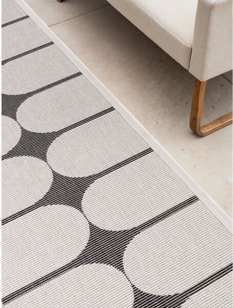Čierno-biely vnútorný a vonkajší behúň 80x250 cm Duet Bowen – NORTHRUGS