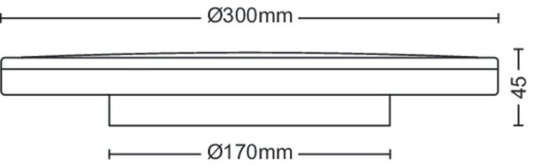 Philips 8719514431942 Ozziet stropné svietidlo LED 18W/2000lm 4000K biela SceneSwitch