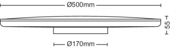 Philips 8719514432086 Ozziet stropné svietidlo LED 36W/3900lm 2700K čierna SceneSwitch