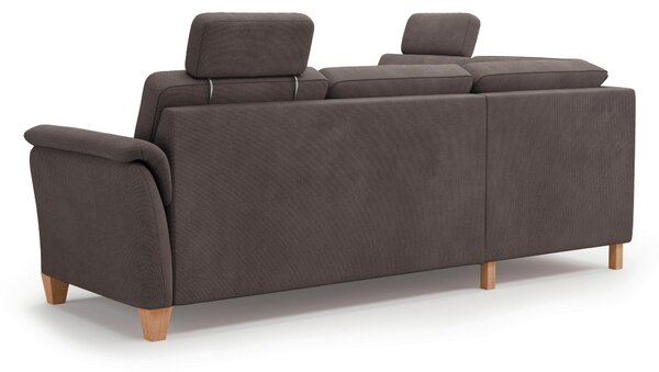 ROHOVÁ SEDAČKA, textil, tmavohnedá Sit & More - Sedačky, Online Only