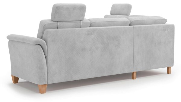 ROHOVÁ SEDAČKA, textil, strieborná Sit & More - Sedačky, Online Only