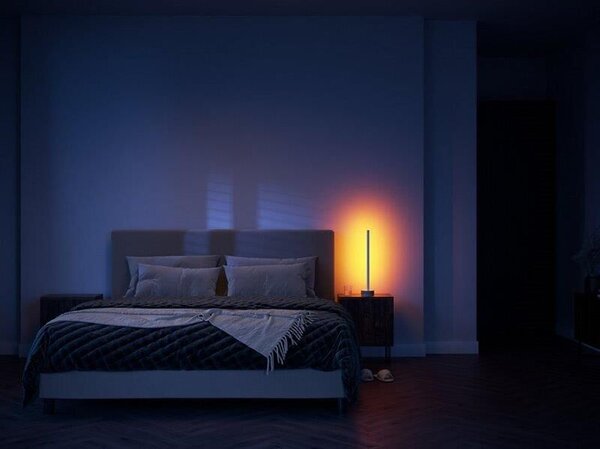 Philips HUE White and color ambiance 8719514433465 Signe stolové svietidlo LED 55,3cm 11,8W/1040lm biela, imitácia dreva, bluetooth