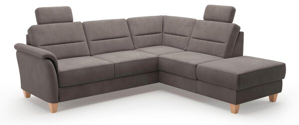 ROHOVÁ SEDAČKA, textil, tmavohnedá Sit & More - Sedačky, Online Only