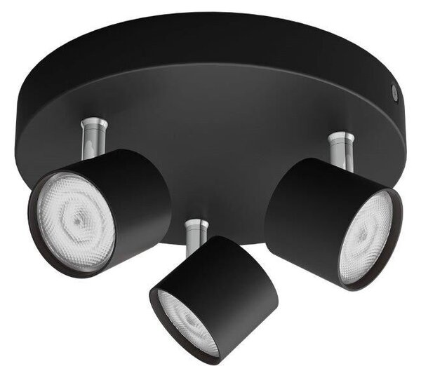 Philips 8719514435414 Star stropné bodové svietidlo/spot 3xLED 3x4,5W/3x500lm 2700K čierna
