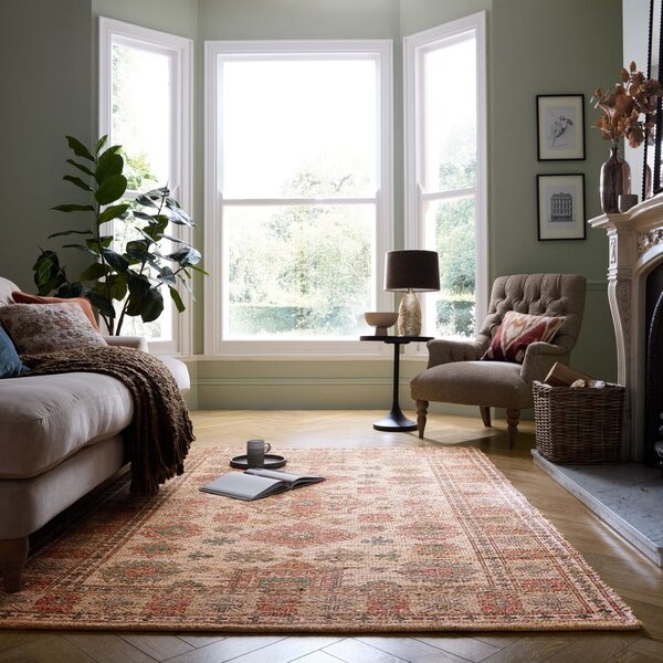 Ručne tkaný koberec s prímesou juty v ružovej a terakotovej farbe 160x230 cm Lana Jute – Flair Rugs