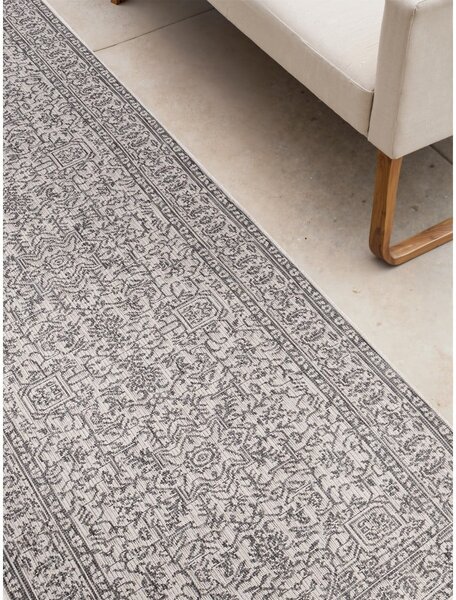 Vnútorný a vonkajší behúň v sivej a slonovinovej farbe 80x250 cm Duet Kona – NORTHRUGS