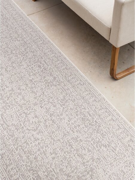 Vnútorný a vonkajší behúň v sivej a slonovinovej farbe 80x250 cm Duet Kona – NORTHRUGS