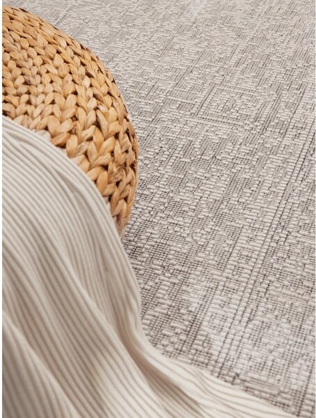 Vnútorný a vonkajší behúň v sivej a slonovinovej farbe 80x250 cm Duet Kona – NORTHRUGS