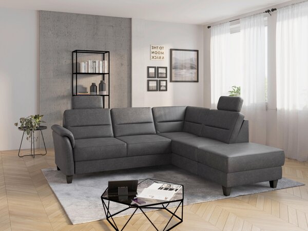 ROHOVÁ SEDAČKA, textil, antracitová Sit & More - Sedačky, Online Only