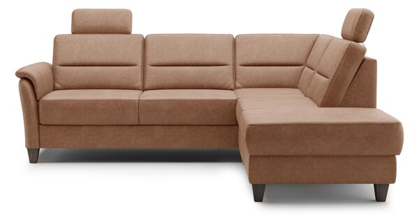 ROHOVÁ SEDAČKA, textil, koňaková Sit & More - Sedačky, Online Only
