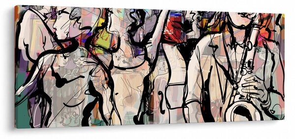 Obraz - Jazzová noc (120x50 cm)