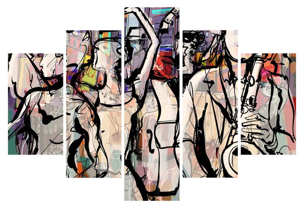 Obraz - Jazzová noc (150x105 cm)