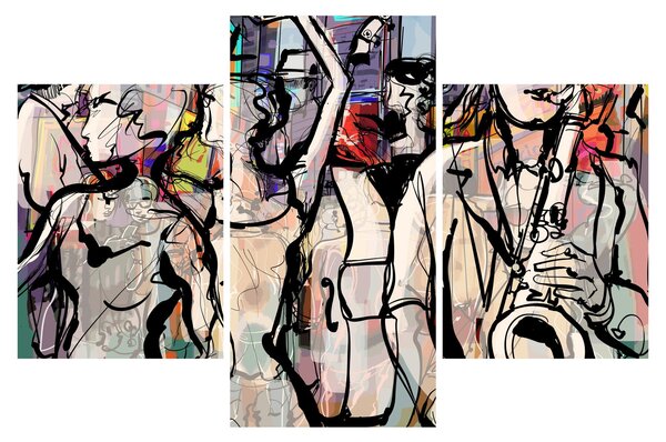 Obraz - Jazzová noc (90x60 cm)
