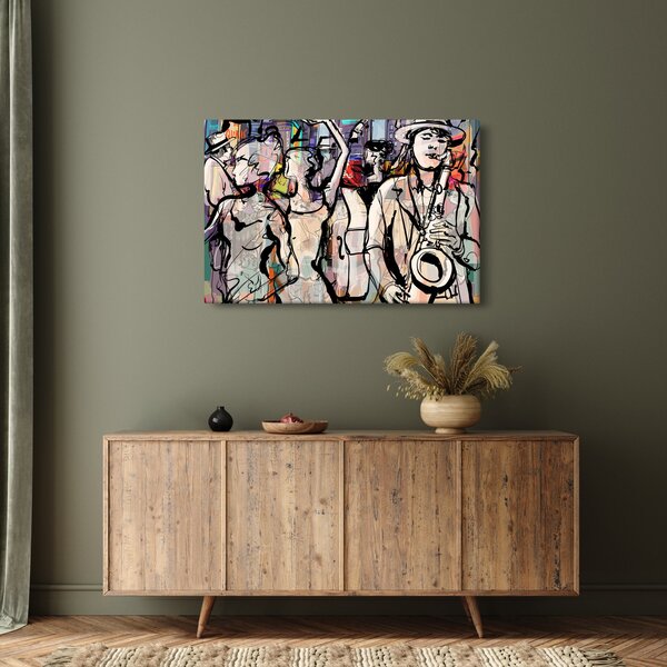 Obraz - Jazzová noc (90x60 cm)