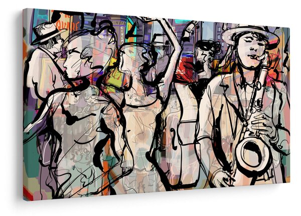 Obraz - Jazzová noc (90x60 cm)