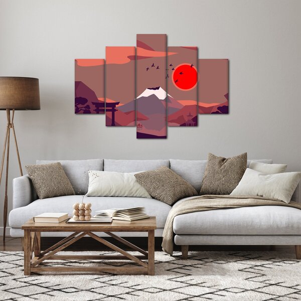 Obraz - Ilustrácie hory Fuji (150x105 cm)