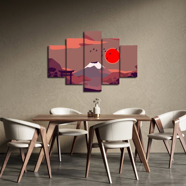 Obraz - Ilustrácie hory Fuji (150x105 cm)