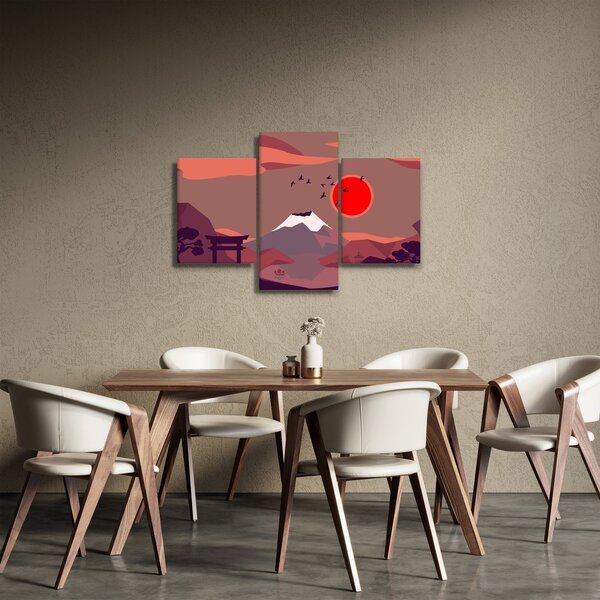 Obraz - Ilustrácie hory Fuji (90x60 cm)