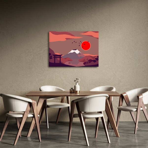 Obraz - Ilustrácie hory Fuji (70x50 cm)