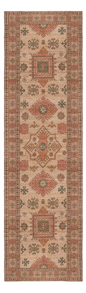 Ručne tkaný koberec s prímesou juty v ružovej a terakotovej farbe 60x230 cm Lana Jute – Flair Rugs