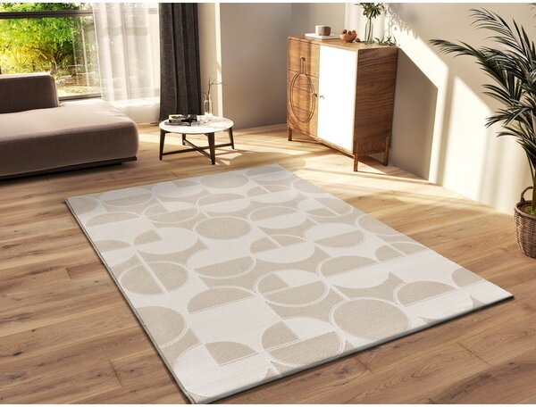 Koberec v krémovej a slonovinovej farbe 160x230 cm Flora – Universal