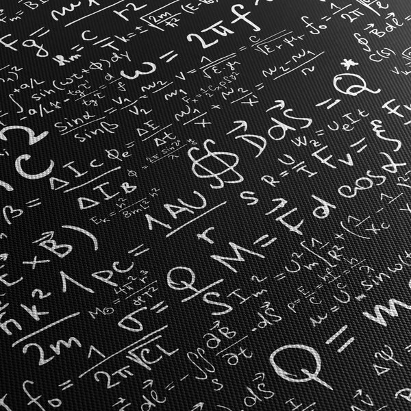 Obraz - Matematika (90x60 cm)