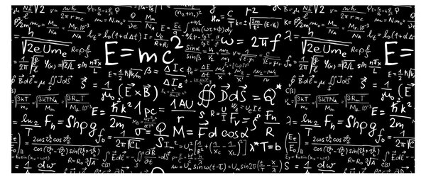 Obraz - Matematika (120x50 cm)