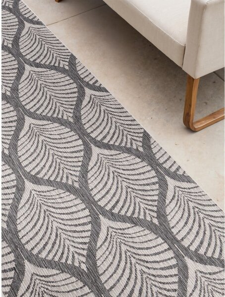 Vnútorný a vonkajší behúň v sivej a slonovinovej farbe 80x250 cm Duet Liora – NORTHRUGS