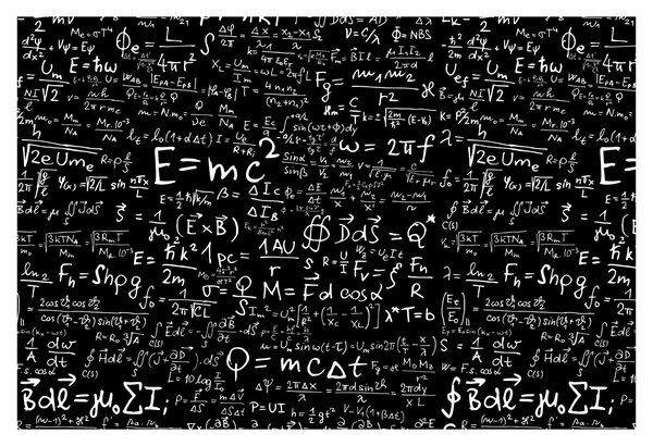 Obraz - Matematika (90x60 cm)