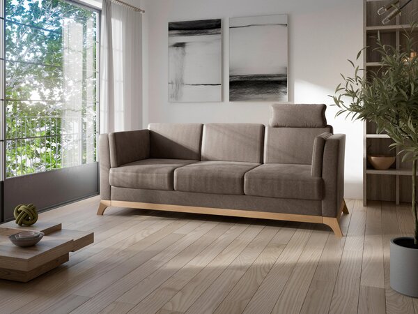 TROJMIESTNA POHOVKA, textil, hnedá Sit & More - Sedačky, Online Only