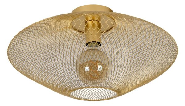 LUCIDE 21123/45/02 MESH Prisadené stropné svietidlo E27 1x40W matná zlatá/mosadz