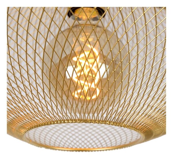 LUCIDE 21123/45/02 MESH Prisadené stropné svietidlo E27 1x40W matná zlatá/mosadz