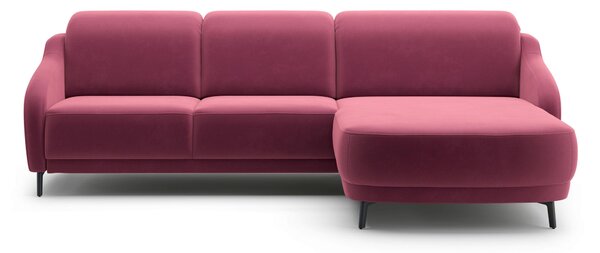 ROHOVÁ SEDAČKA, textil, baklažánová Sit & More - Sedačky, Online Only