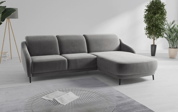 ROHOVÁ SEDAČKA, textil, sivá Sit & More - Sedačky, Online Only