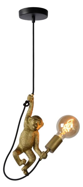 LUCIDE 10402/01/30 EXTRAVAGANZA CHIMP Závesné svietidlo E27 1x60W čierna, zlatá