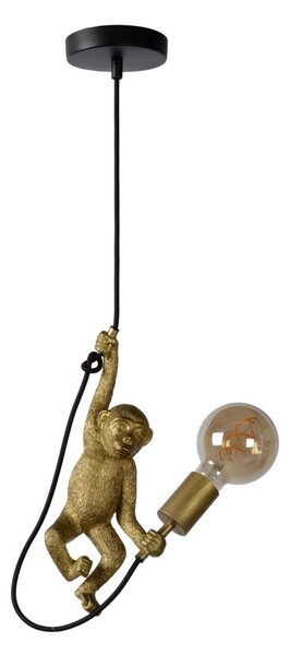 LUCIDE 10402/01/30 EXTRAVAGANZA CHIMP Závesné svietidlo E27 1x60W čierna, zlatá