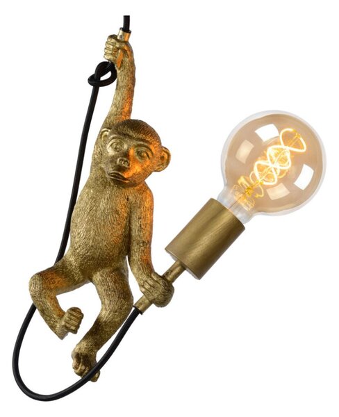 LUCIDE 10402/01/30 EXTRAVAGANZA CHIMP Závesné svietidlo E27 1x60W čierna, zlatá