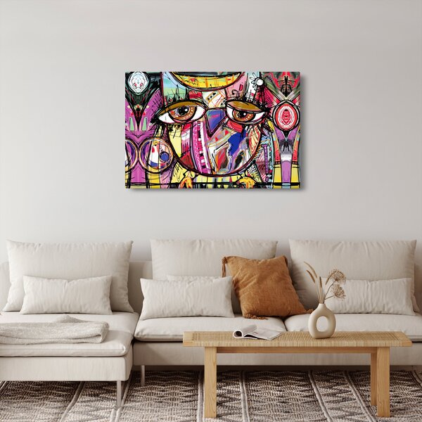 Obraz - Street art - sova (90x60 cm)
