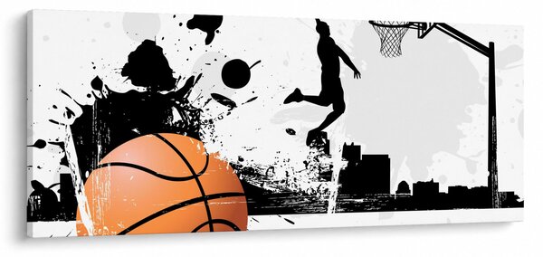 Obraz - Hráč basketbalu (120x50 cm)