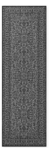 Čierno-biely vnútorný a vonkajší behúň 80x250 cm Duet Kona – NORTHRUGS