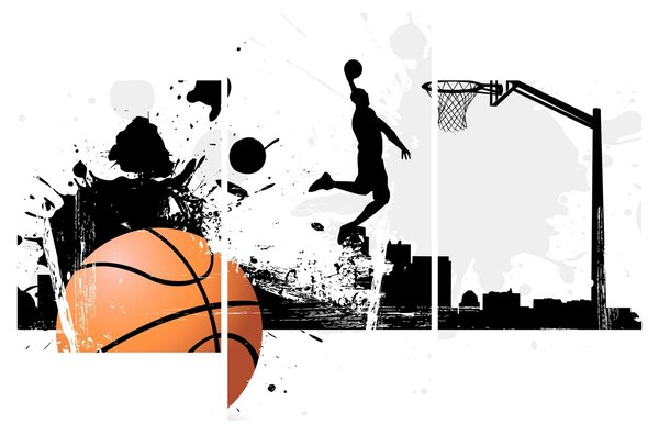 Obraz - Hráč basketbalu (90x60 cm)