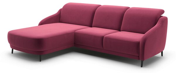 ROHOVÁ SEDAČKA, textil, baklažánová Sit & More - Sedačky, Online Only