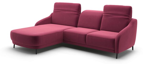 ROHOVÁ SEDAČKA, textil, baklažánová Sit & More - Sedačky, Online Only