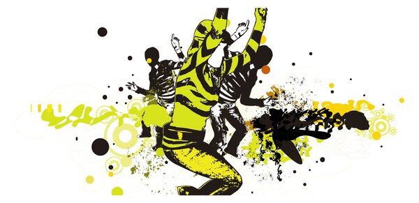 Obraz - Street dance (120x50 cm)