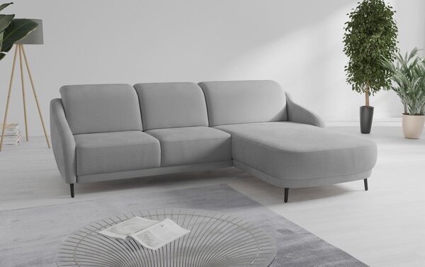 ROHOVÁ SEDAČKA, textil, sivá Sit & More - Sedačky, Online Only
