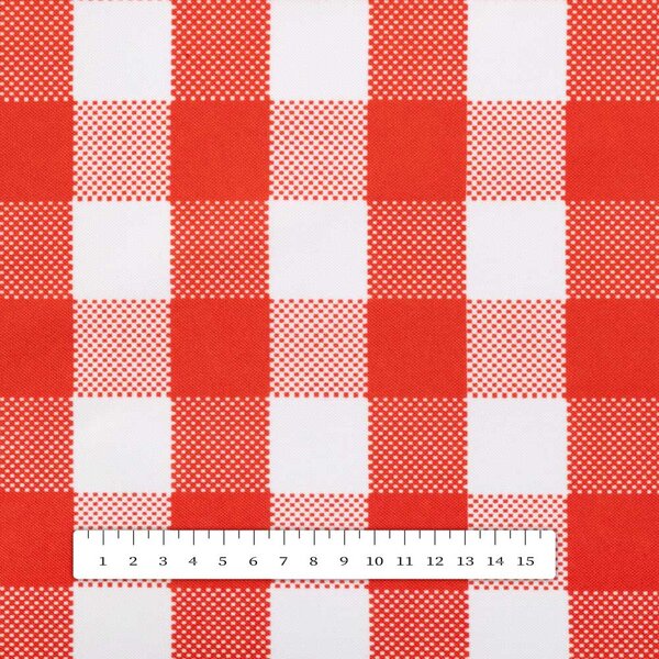 Biante Teflónový oválny obrus TF-071 Červeno-biela kocka 60x100 cm