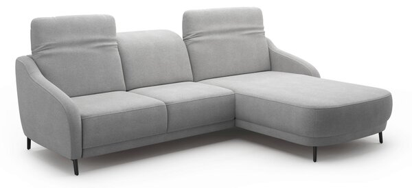 ROHOVÁ SEDAČKA, textil, sivá Sit & More - Sedačky, Online Only